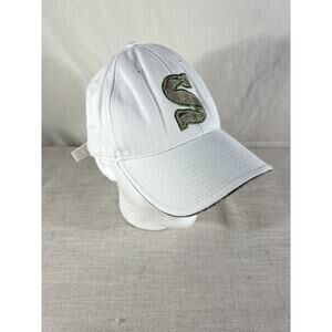 Summit Tree Stand Cap White Camo Logo The Game Brand Strap Back